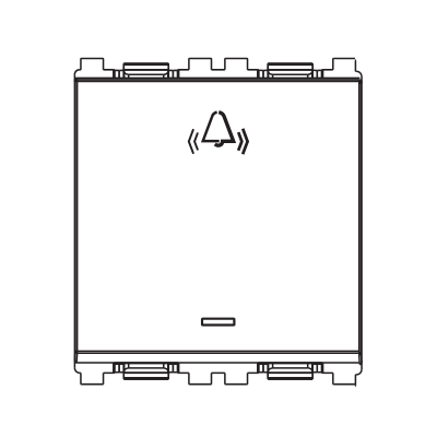 Artisa - 2M 6A Mega Bell Push With Indicator Palm - R0341
