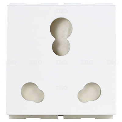 GM - Four Five - Glossy White - 3 Pin 16A 2M Socket (AA2142) - 1