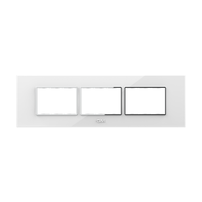 GM - Casaviva - 9M(3+3+3) Switch Board Plate - White - (PX SF 09 013) - 3
