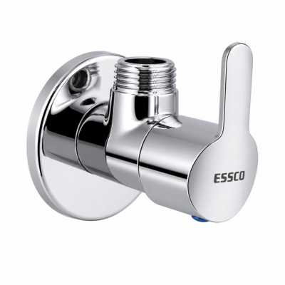 ESSCO – COSMO – ANGULAR STOP COCK WITH WALL FLANGE – (COS – CHR – 103057)